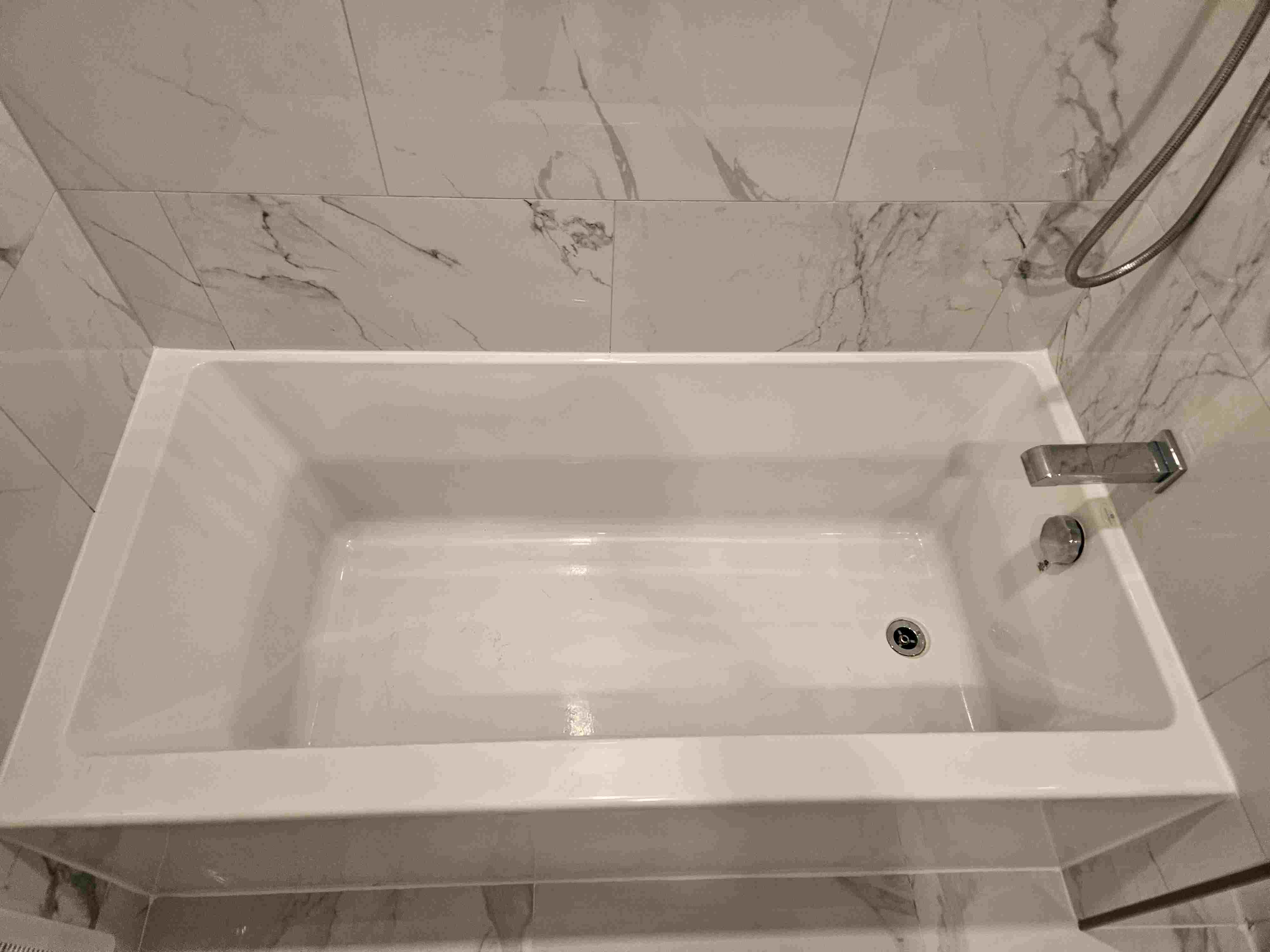 completed bathroom full tile installation
